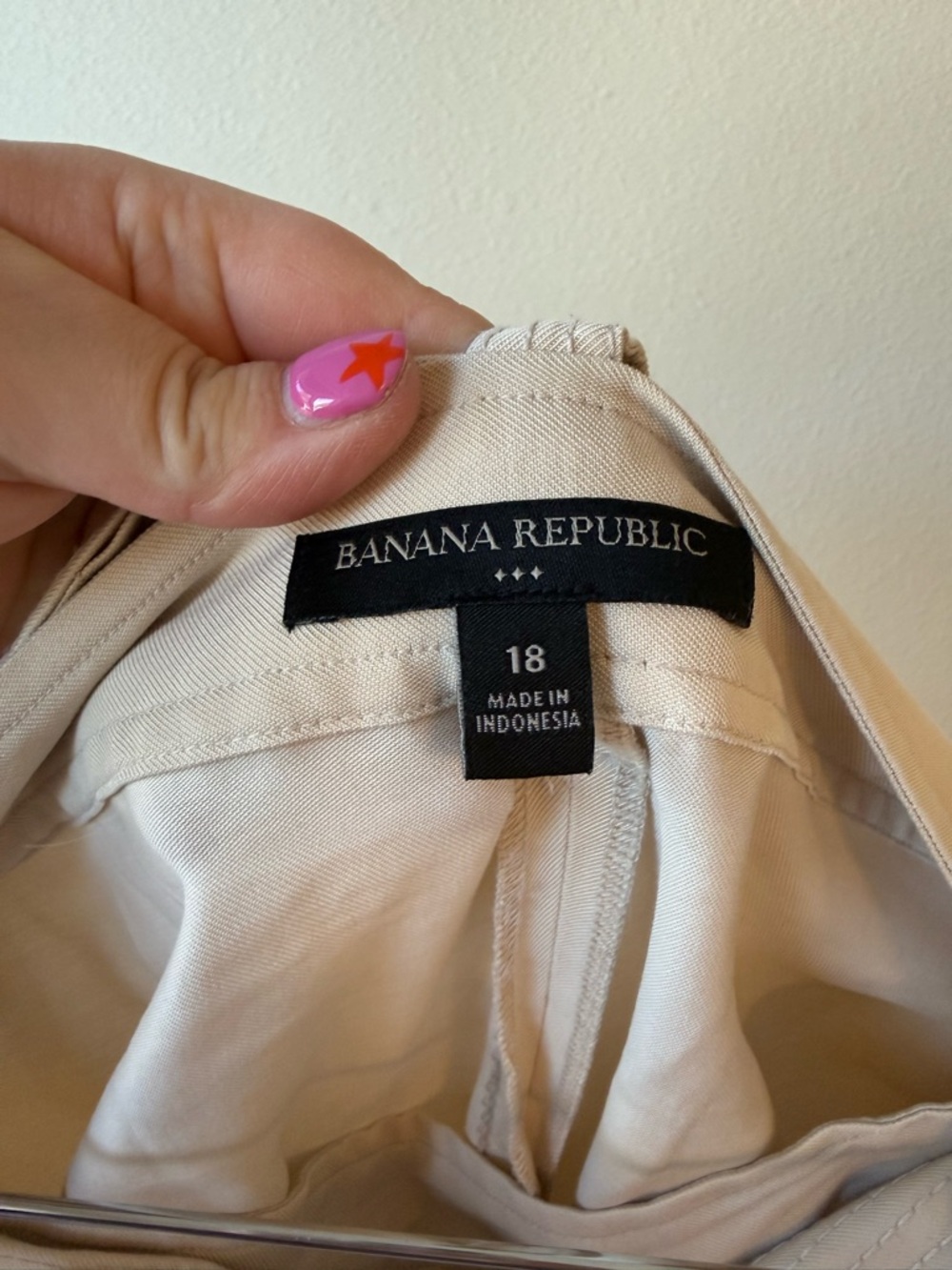 Banana Republic Cream Tie-Waist Midi Skirt Size 18 - Picture 3 of 5